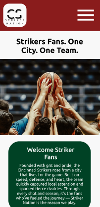cincinnati striker homepage